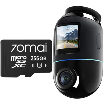 Wideorejestrator 70mai X800 Dash Cam 4K Omni czarny + microSD 70mai 256GB
