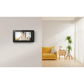 Wideodomofon EURA VDP-76A3 czarny monitor