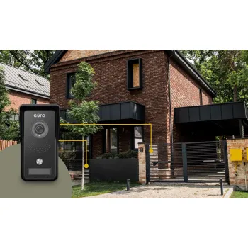 Wideodomofon EURA VDP-76A3 biały monitor