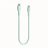 KABEL USB-C / USB-C Greencell PowerFlex 30cm PD 100W zielony silikonowy