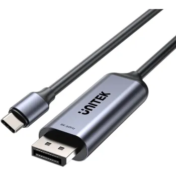 Adapter Unitek 8K USB-C do DisplayPort 1,5M - Przewód dwukierunkowy