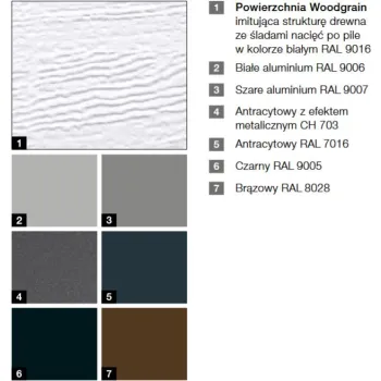 Brama garażowa Renomatic/Hormann 2500x2250mm (z napędem i szyną) - przetłoczenia M Woodgrain