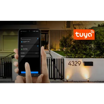 Wideodomofon EURA 2-żyłowy VDP-49A3-2TY czarny Tuya