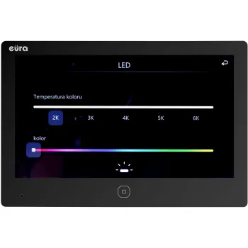 Wideodomofon EURA 2-żyłowy VDP-49A3-2TY czarny Tuya