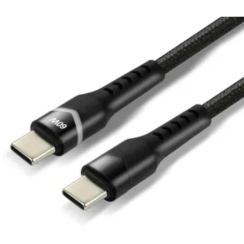 KABEL USB-C / USB-C RGB LED everActive CBB-1PDR 100cm 3A