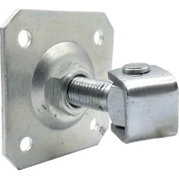 Zawias PSG 61.019.01 z szyldem 100x100x4mm - gwint M20 (regulowany, ucho ocynkowane)