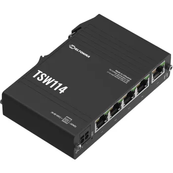 Teltonika TSW114 switch przemysłowy 5xGE (TSW114000000) DIN