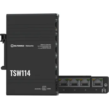 Teltonika TSW114 switch przemysłowy 5xGE (TSW114000000) DIN