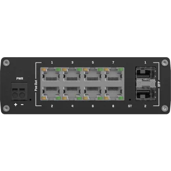 Teltonika TSW202 switch przemysłowy zarządzalny 8xFE 2xSFP PoE+ (TSW202000000) DIN