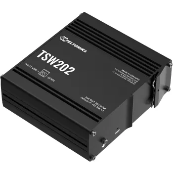 Teltonika TSW202 switch przemysłowy zarządzalny 8xFE 2xSFP PoE+ (TSW202000000) DIN
