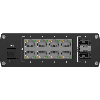 Teltonika TSW210 switch przemysłowy 8xGE 2xSFP PoE+ (TSW210000010) DIN