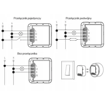 Moduł OXT mini przekaźnik 1 obwód ZigBee TUYA T261