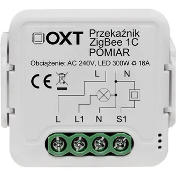 Moduł OXT przekaźnik 1 obw. pomiar 16A ZigBee TUYA T260P