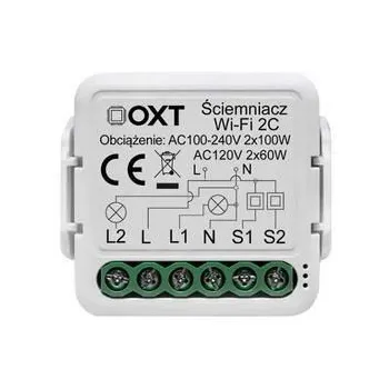 Moduł OXT mini ściemniacz 2 obwody WiFi TUYA SWT25
