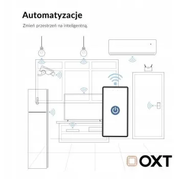 Moduł OXT przekaźnik 1 obwód pomiar 16A WIFI TUYA T220P