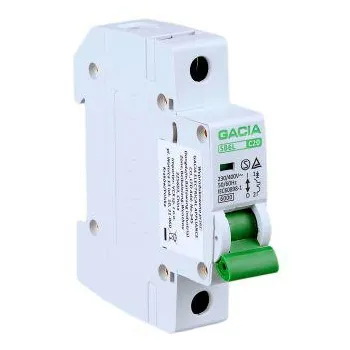 Wyłącznik nadmiarowoprądowy,6kA,C,1-pole,16A GACIA SB6L C 1P 16A