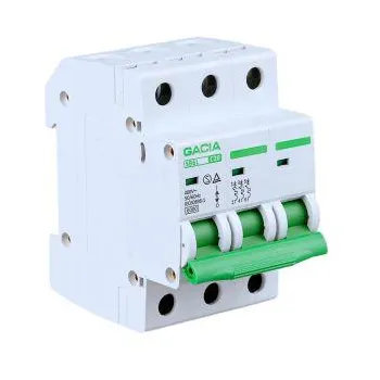Wyłącznik nadmiarowoprądowy,6kA,C,3-pola,20A GACIA SB6L C 3P 20A