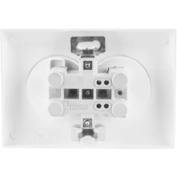 Gniazdo podwójne z uziemieniem VCX WESA LC 16 Biały