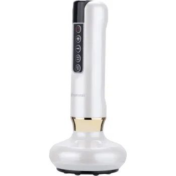 Masażer antycellulitowy z funkcją bańki chińskiej Humanas DermaSmooth - biały