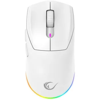 Mysz bezprzewodowa Rampage Prote M5 24000 DPI RGB LED 1K Hz biała