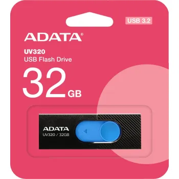 Adata Pendrive UV320 32GB USB 3.2 Gen1 Czarno-niebieski