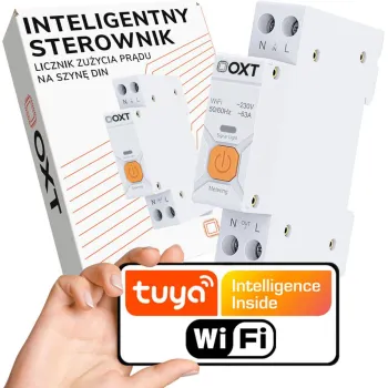 Inteligentny Sterownik OXT | 63A | Licznik | WiFi | Tuya T335