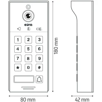 Wideodomofon EURA VDP-30C5 Tuya