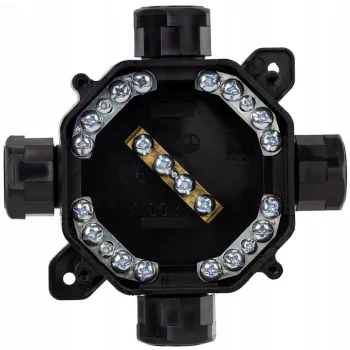 Puszka natynkowa hermetyczna PG16, IP 67 (5x4mm2), kolor czarny PAWBOL A.0035C