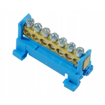 Listwa zaciskowa niska podstawa - 7 niebieska PAWBOL E.4023