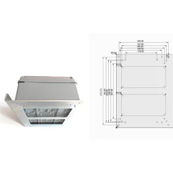 Stalowy uchwyt central sterujących do CAME, BFT, GENIUS, BENINCA, DEA