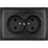 Gniazdo podwójne z uziemieniem VCX WESA LC 16 Czarny