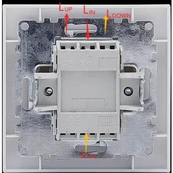 Łącznik żaluzjowy pojedynczy (dwuklawiszowy) VCX WESA LC 12 Biały