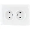 Gniazdo podwójne VCX WESA LC 14 Biały