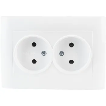 Gniazdo podwójne VCX WESA LC 14 Biały