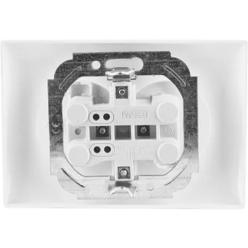 Gniazdo podwójne VCX WESA LC 14 Biały