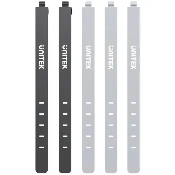 Organizer do kabli Unitek FlexiTie Zestaw silikonowych opasek kablowych