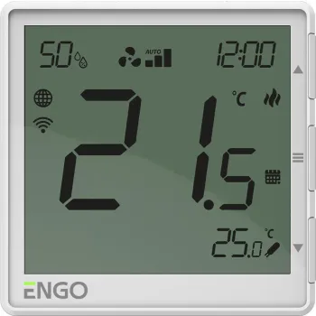 ENGO Controls EFAN-230W - Regulator klimakonwektorów biały 230V, Internetowy, podtynkowy , WIF