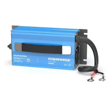 ŁADOWARKA PROSTOWNIK DO AKUMULATORÓW LiFePO4 EUROPOWER CH-LFP/24/25 29,2V 25A KONEKTOR M8