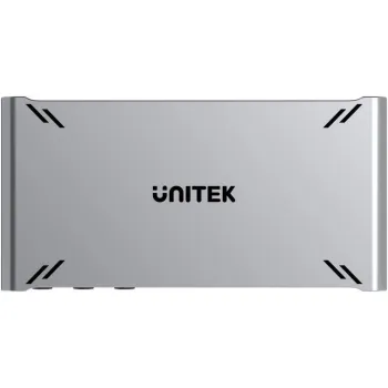 Przełącznik KVM Unitek USB-C 10Gbps z HDMI i transferem plików między systemami