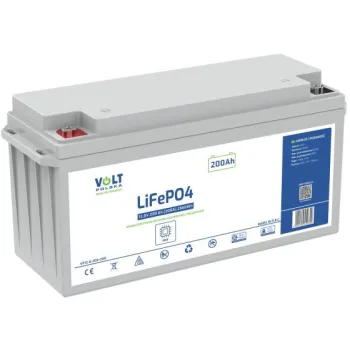 AKUMULATOR VOLT POLSKA LITOWO-ŻELAZOWO-FOSFORANOWY LiFePO4 12V 200Ah 200A