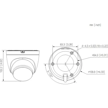 Kamera IP Dahua IPC-HDW1339DA-SW-PV-0280B
