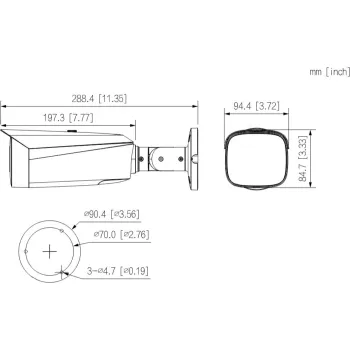 Kamera IP TIOC 3.0 Dahua IPC-HFW3849T1-ZAS-PV-2712-PRO-Black