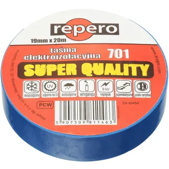 TAŚMA IZOLACYJNA REPERO 701 NIEBIESKA 19MMX20M