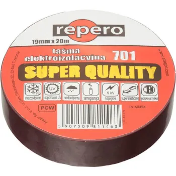 TAŚMA IZOLACYJNA REPERO 701 BRĄZOWA 19MMX20M