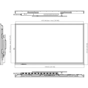 Monitor interaktywny Dahua LPH86-ST410-S2