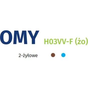 Przewód elektryczny linka H03VV-F OMY 2x1mm2 300V NKT 100m
