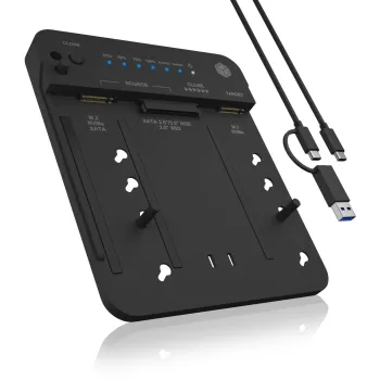 Stacja klonująca i dokująca IcyBox IB-2913MCL-C31 dla M.2 NVMe SSD i HDD