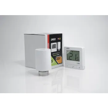 ENGO Controls Inteligentny zestaw ogrzewania Bieły (E25-BATW-4 + ETRV-M30)