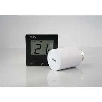 ENGO Controls Inteligentny zestaw ogrzewania Czarny (E25-BATB-4 + ETRV-M30 + EPlug WiFi)