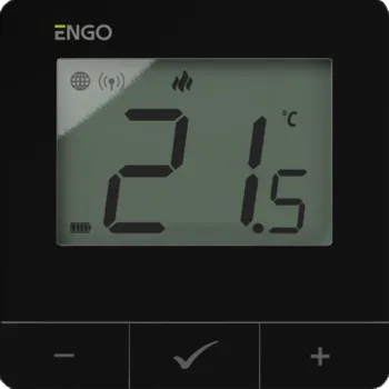 ENGO Controls Inteligentny zestaw ogrzewania Czarny (E25-BATB-4 + ETRV-M30 + EPlug WiFi)